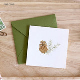 Pine cone - From the forest mini card with envelope