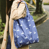 Dailylike Pocket large shopping travel foldable shoulder bag