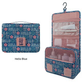 Hello blue - Enjoy journey large travel hanging toiletry pouch bag
