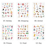 Composition of Everyday deco clear sticker set