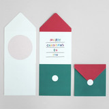 2NUL Christmas folded messages card set
