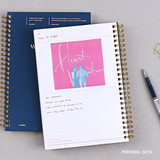 Personal data - Wanna This Classic spiral bound dateless weekly planner   
