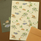 Dailylike Daily letter paper and envelope set - The fox and the grapes