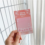 N.IVY Cherry blossom square sticky memo it notepad