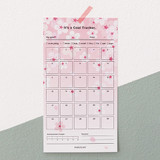 Example of use - Cherry blossom 30 days goal planning tracker 12 sheets