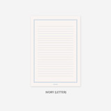 Letter - ivory - PAPERIAN Lifepad A5 size writing memo notepad