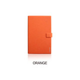 Orange - Fenice Premium business PU cover medium dotted notebook