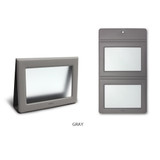 Gray - Fenice Premium PU leather two ways magnetic picture frame
