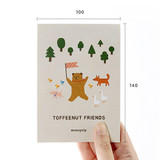 Size - Monopoly Toffeenut sweet and warm illustration letter memo notepad