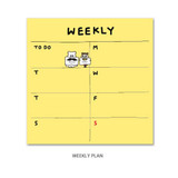 Weekly plan - Gunmangzeung Ghost pop checklist memo planner notepad
