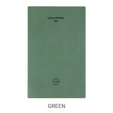 Green - Livework Life and pieces small idea blank notebook