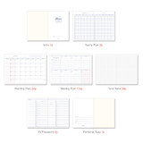 Planner sections - PAPERIAN Florence dateless weekly diary agenda planner