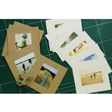 Instax mini photo frame set of 20 sheets - White, Kraft