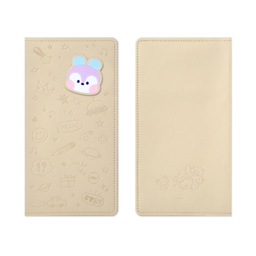 BT21 Minini TATA Leather Patch Passport Holder Cover