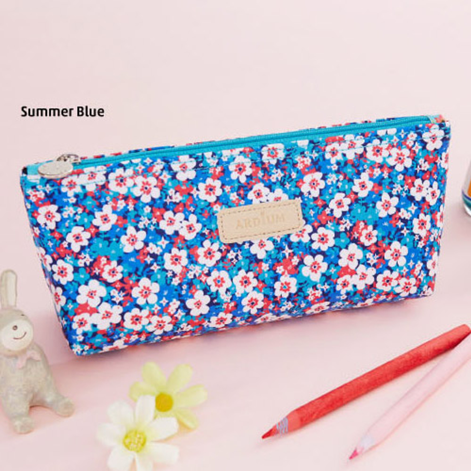 Ardium Pattern soft stand up zipper pencil case fallindesign