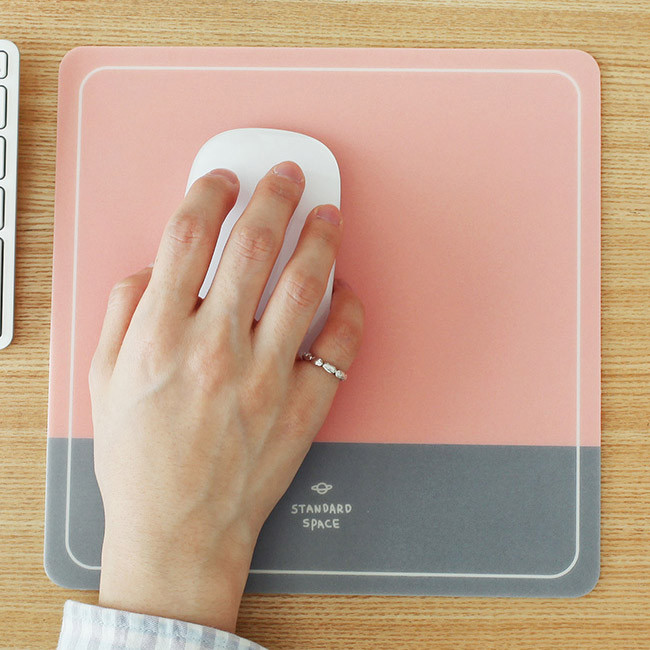 2NUL Standard space pink gray mouse pad