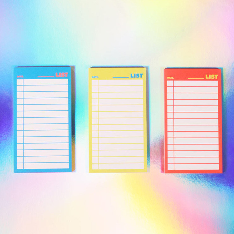 Lucalab Neon large checklist memo notepad - fallindesign.com