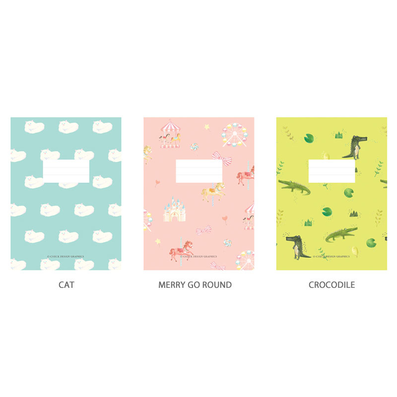 O check spring come small blank school notebook