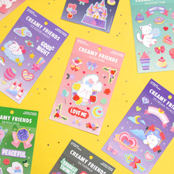 Second Mansion Creamy friends deco point sticker 