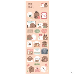 01 - Dash And Dot Mongle Mongle removable sticker seal
