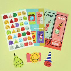 ROMANE MonagustA removable deco sticker pack