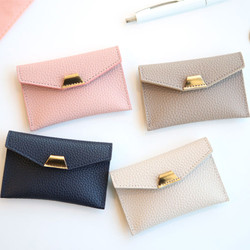 loiloi PU coated cow leather card pocket case