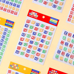 Wanna This Toy block Alphabet and Number removable sticker