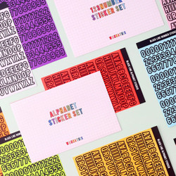 Wanna This Blackline Alphabet And Number Sticker Set
