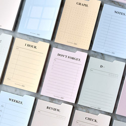 Play Obje Index memo plan checklist various sticky notepad