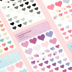 PLEPLE Love glitter removable deco sticker seal