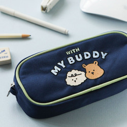 Dailylike With My Buddy zipper pencil case pouch