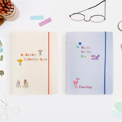 Basic 20 rings sticker organizer pocket storage book 
