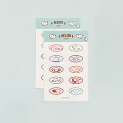 NACOO Anyang kitty oval paper sticker