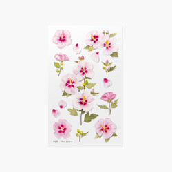 Appree Rose of Sharon Pressed Flower Sticker