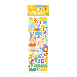 Appree Picnic Scene Glitter Removable Sticker