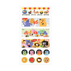 Dailylike Jelly Bear Mukbang Paper Sticker Set