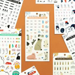 Indigo Corner Deco Clear Removable Sticker