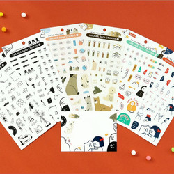 Indigo Corner Deco Clear Removable Sticker Pack