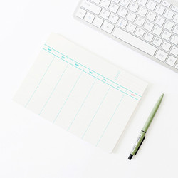 Bookfriends 54 Weeks A5 Dateless Weekly Desk Planner Pad