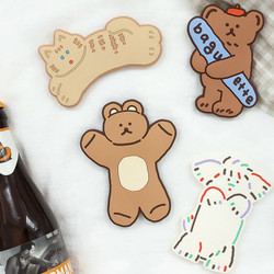 ROMANE Cute PVC Magnetic Bottle Openers