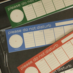 PAPERIAN Do Not Disturb Dateless Weekly Desk Planner Pad