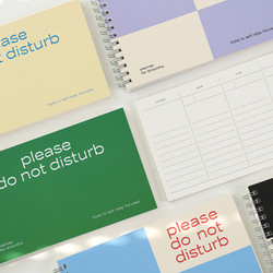 PAPERIAN Do Not Disturb 6 months Dateless Weekly Planner