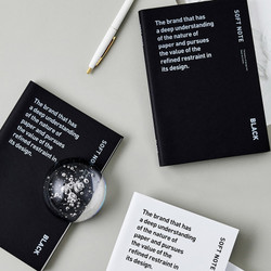 Ardium B+W Medium PVC Cover Lined Notebook