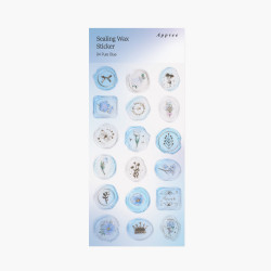 Pure Blue Self Adhesive Sealing Wax Sticker