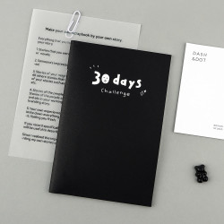 Little Rough 30 Days Goal Tracking Notebook
