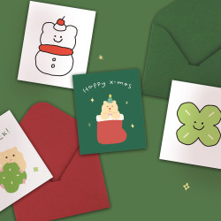 Merry Christmas Mini Card And Envelope Set