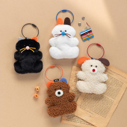 Brunch Brother Pompom Fluffy Keyring