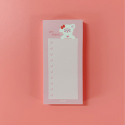 Hoho Munbanggu GoodyNote Pink Checklist Notepad