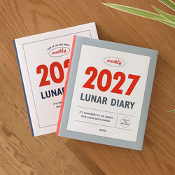 Indigo 2027 Lunar Dated Weekly Diary