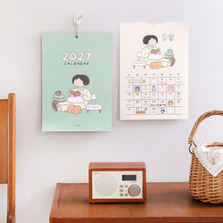 Indigo 2027 Daily Life A4 Wall Calendar